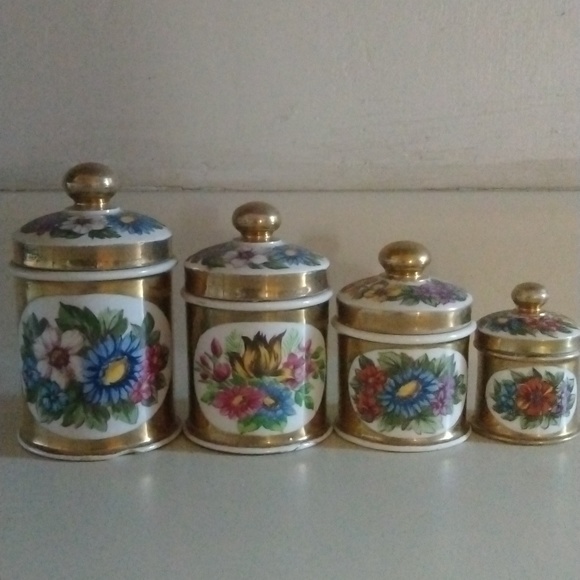 Antique small container 4 sets - Picture 2 of 4